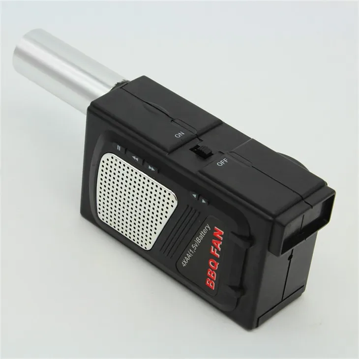 Użu tal-batterija Barbecue Fire Air Blower Ħoss Baxx DC Electric BBQ Fan Air Grill Blower FD311A