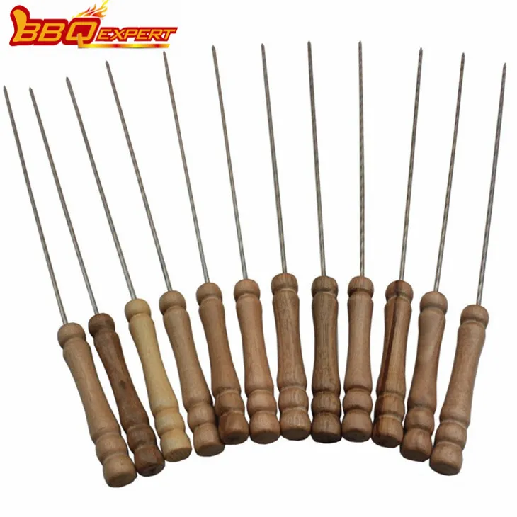 Fabbrika Twist Shape BBQ Grill Skewers Bil-Manku ta 'l-injam