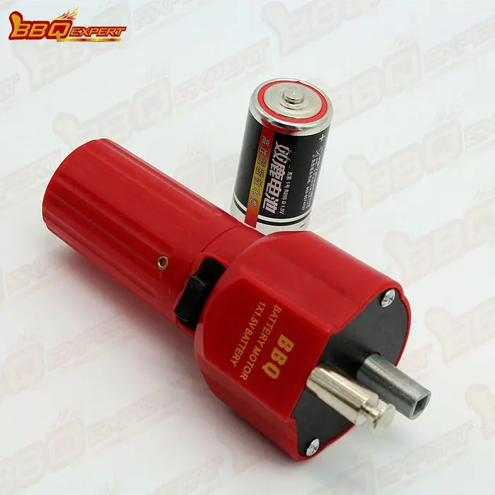 Fashion Red Battery BBQ Motor Grill DC 1.5V Cheap BBQ Spit Motors Electric Grill Motor BBQ FD602A -3