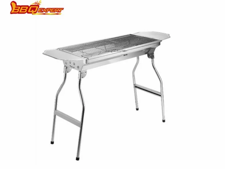 BBQEXPERT Big Stainless Steel Faħam Barbecue Grill Portable BBQ Girlls għall-Bejgħ