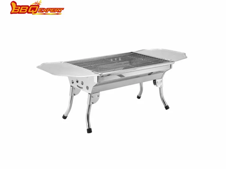 BBQEXPERT  Portable Mini Barbecue Grill Outdoor S/S Small Charcoal Grill